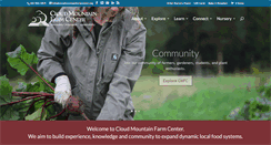 Desktop Screenshot of cloudmountainfarmcenter.org